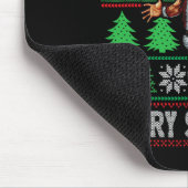 Merry Swish Ugly Kerstmis met kerstbal Kerstmis Muismat (Hoek)