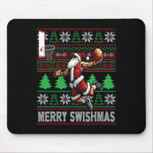 Merry Swish Ugly Kerstmis met kerstbal Kerstmis Muismat