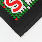 Merry Swishmas Basketball Christmas Santa Claus Sl Fleece Deken (Hoek)