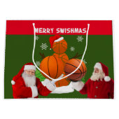 MERRY SWISHMAS Basketball Groot Cadeauzakje (Voorkant)