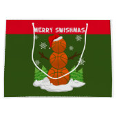 MERRY SWISHMAS Basketball Groot Cadeauzakje (Voorkant)