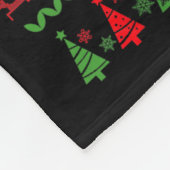 Merry Swishmas Basketball Ugly Christmas Graphic F Fleece Deken (Hoek)