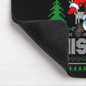 Merry Swishmas Basketball Ugly Christmas Santa Men Muismat (Hoek)