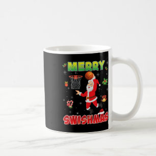 Merry Swishmas Christmas Bysketbyll Ugly Santa Elf Koffiemok