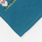 Merry Swishmas Santa Basketball Ugly Sweater Style Fleece Deken (Hoek)