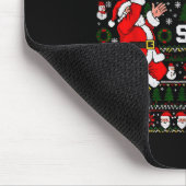 Merry Swishmas Santa Basketball Ugly Sweater Style Muismat (Hoek)