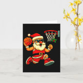 Merry Swishmas Ugly Christmas Sweater Basketball C Kaart (Gele Bloem)