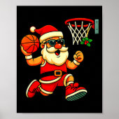 Merry Swishmas Ugly Christmas Sweater Basketball C Poster (Voorkant)