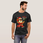 Merry Swishmas Ugly Christmas Sweater Basketball C T-shirt (Voorkant volledig)