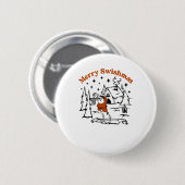 Merry Swishmas Ugly Sweater Ronde Button 5,7 Cm (Voorkant /achterkant)
