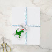 Merry T-rexmas Gift Label Cadeaulabel (Met Touw)