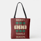 Merry Tamale Season Cheeky Holiday Fiesta Fun Tote Bag (Achterkant)