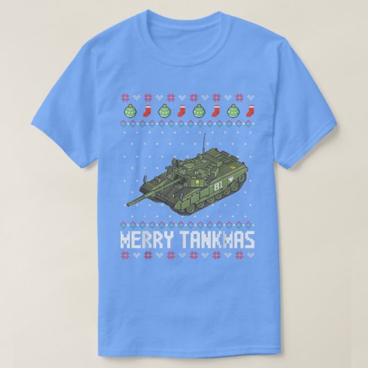 Merry Tankmas Army Militaire slag Tank Grappig Ugl (Design voorkant)