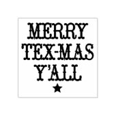 Merry Tex-Mas Y'all Rubberstempel (Afrduk)