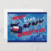 Merry Texas briefkaart kerst (Voorkant / Achterkant)