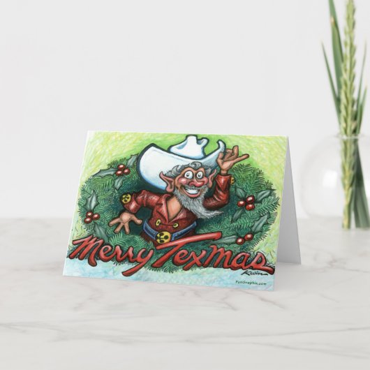 Merry Texmas Feestdagen Kaart (Voorkant)
