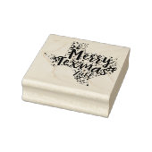 Merry Texmas Y'all Texas State Christmas Art Stamp Rubberstempel (Stempel)