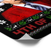 Merry th of Halloween Fun Biden Ugly Kerstmis Poster (Hoek)