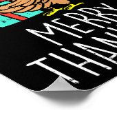 Merry Thankmas Santa Turkey Day Thanksgiving Chris Poster (Hoek)