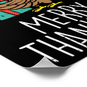 Merry Thankmas Santa Turkey Day Thanksgiving Chris Poster (Hoek)