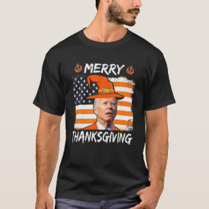 Merry Thanksgiving Funny Joe Biden verwarde Happy T-shirt