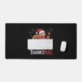 Merry Thanksgiving Happy Thanksgiving Santa Turkey Bureaumat (Keyboard & Muis)