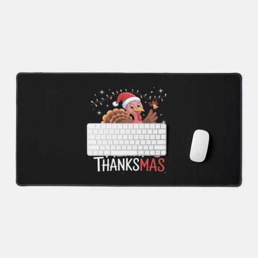 Merry Thanksgiving Happy Thanksgiving Santa Turkey Bureaumat (Keyboard & Muis)