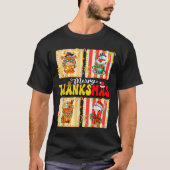Merry Thanksmas Pumpkin Sce Latte Coffee Thanksgiv T-shirt (Voorkant)