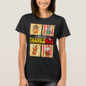 Merry Thanksmas Pumpkin Sce Latte Coffee Thanksgiv T-shirt (Voorkant)