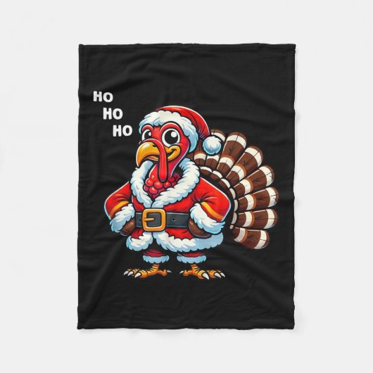 Merry Thanksmas Thanksgiving Turkey Xmas Funny Kid Fleece Deken (Voorkant)