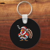 Merry Thanksmas Thanksgiving Turkey Xmas Funny Kid Sleutelhanger (Voorkant)