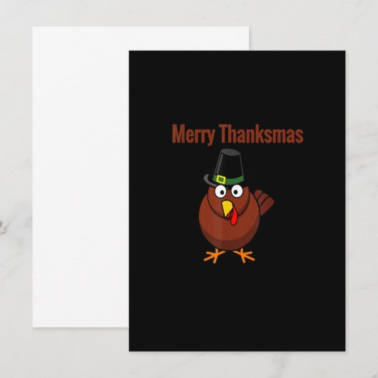 Merry Thanksmas Turkey Holiday Limited Edition Tha Kaart (Voorkant / Achterkant)