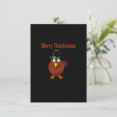 Merry Thanksmas Turkey Holiday Limited Edition Tha Kaart (Staand voorkant)