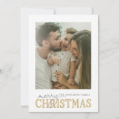 Merry Tidings Foto Kerstmis Feestdagenkaart (Voorkant)