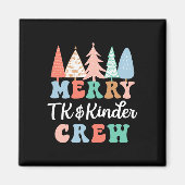 Merry Tk And Kinder Crew Kindergarten Teacher Chri Magneet (Voorkant)