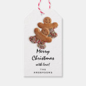 Merry to Holiday Gift Happy New Gingerbrood Man Cadeaulabel (Voorkant)