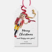 Merry to Holiday Gift Happy New Year Nutkraker Cadeaulabel (Voorkant)