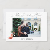 Merry & To Married w Stocking Elegant Photo (Voorkant)