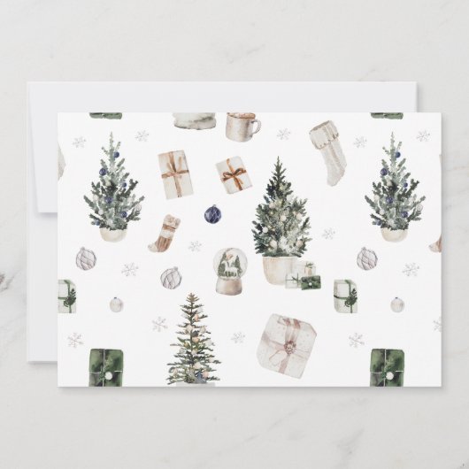 Merry & To Married w Stocking Elegant Photo (Achterkant)