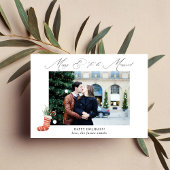 Merry & To Married w Stocking Elegant Photo
