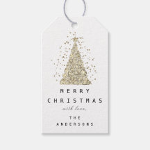 Merry to Name Holiday Gold Diamond met kerstboom