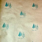 Merry Trees Wood Art Stamp Rubberstempel