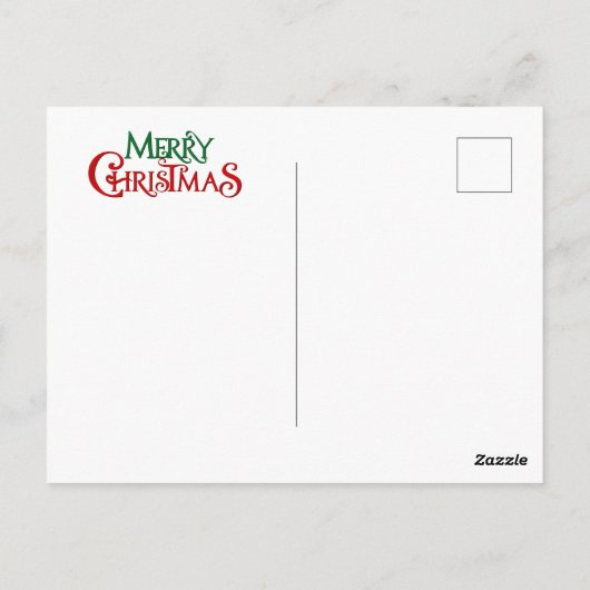 Merry Tropical Kerstmis Briefkaart (Achterkant)