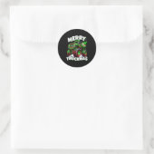 Merry Truckmas Truck Kids &amp; Boys Christmas  Ronde Sticker (Tas)