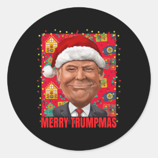 Merry Trump Xmas 2024 Ronde Sticker