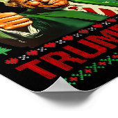 Merry Trumpmas Funny Ugly Christmas Sweater Best X Poster (Hoek)