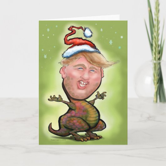 Merry Trumpy Kerstmis Feestdagen Kaart (Voorkant)