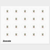 Merry Turtlemas Christmas Lights Cute Turtle Santa Hart Sticker (Vel)
