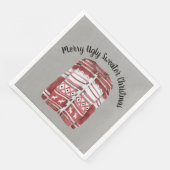 Merry Ugly Sweater Kerstmis Servet (Hoek)
