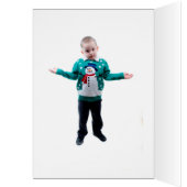 Merry Ugly Sweater Kerstmis - Stitched Reindeer (Binnen (Links))